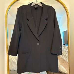 slim black blazer